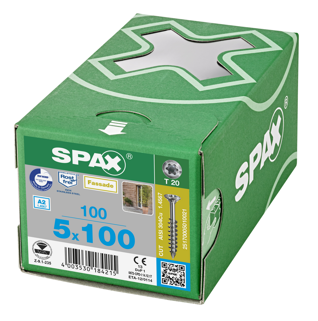 SPAX Fassenschraube Linsensenkkopf T-STAR plus TG