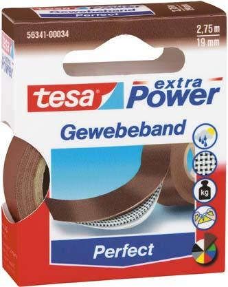 Tesa extra Power braun 2,75m:19mm Gewebeband