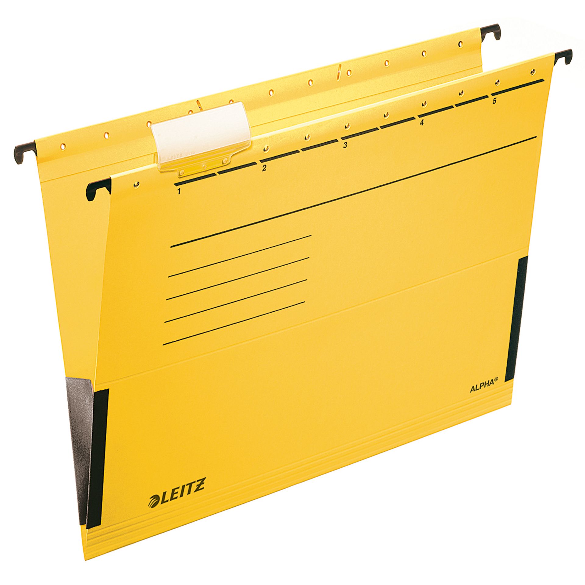 Hängetasche ALPHA A4 Karton gelb 25 St./Pack.