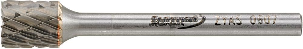 Kleinfrässtift HM zylindrisch mit Stirnverzahnung 0607 C 3mm 6x7mm FORMAT