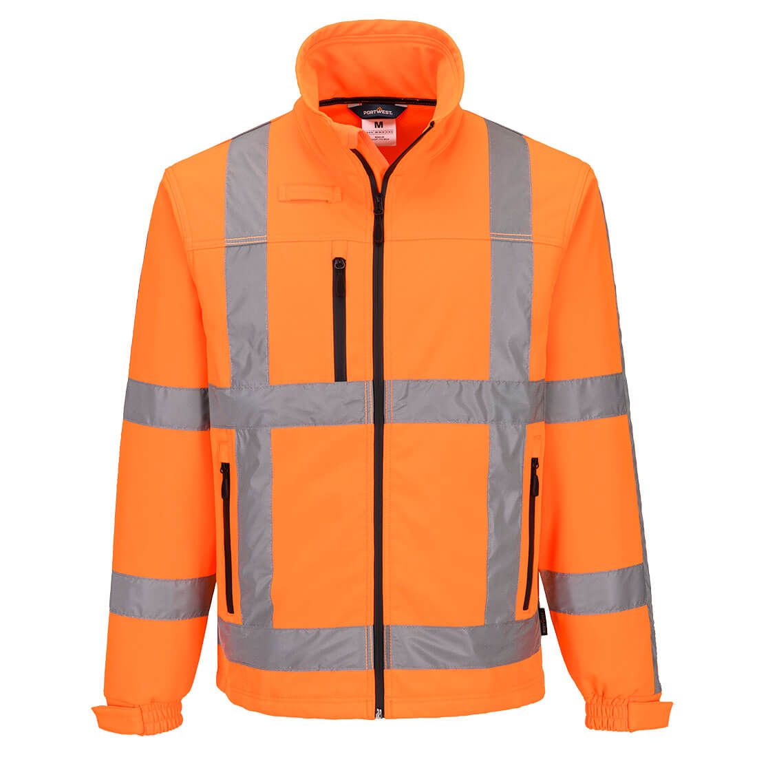 Portwest R462 Warnschutz-Softshelljacke, Orange, Gr. 2XL