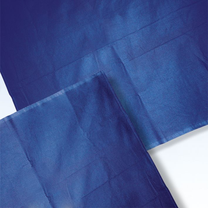 Abdecktuch 80 x 100 cm kornblau100 % Baumwolle