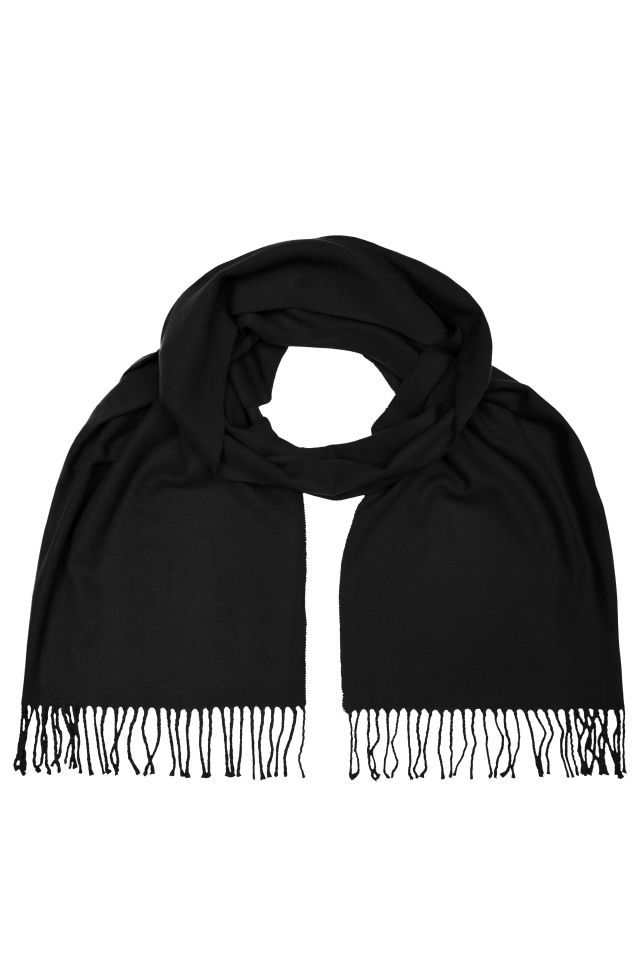 Elegant Scarf Eleganter Webschal schwarz, Gr. one size