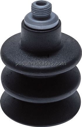 Balgsauger, 2,5-fach, 9,0x2mm, NBR (55A, schwarz)