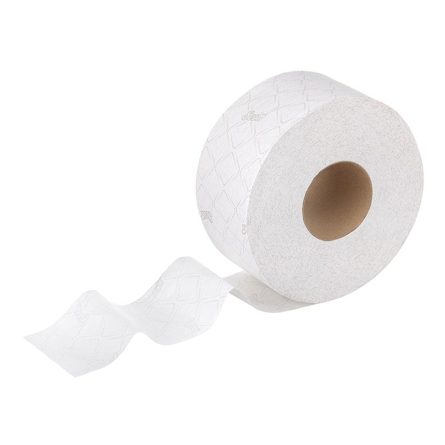 SCOTT ESSENTIALToilet TissueMaxi Jumbo, 2-lagig, weiß (6 Rl. à 380m)Pal. = 42 Btl.