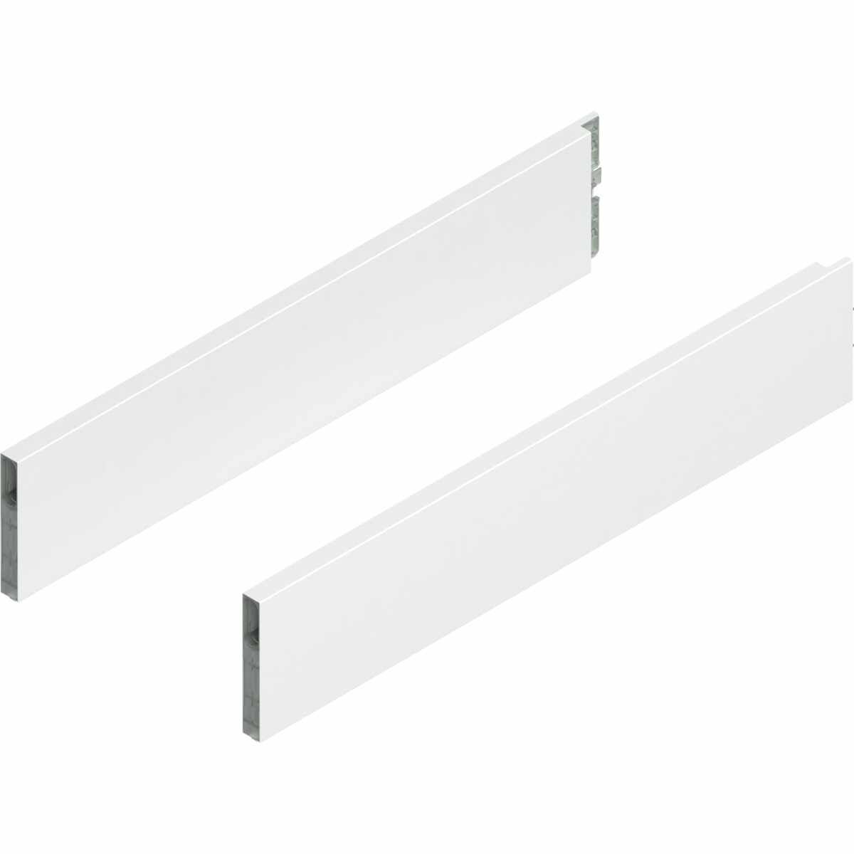 MERIVOBOX BOXCAP, NL=500 mm, Höhe E, links/rechts, seidenweiß matt