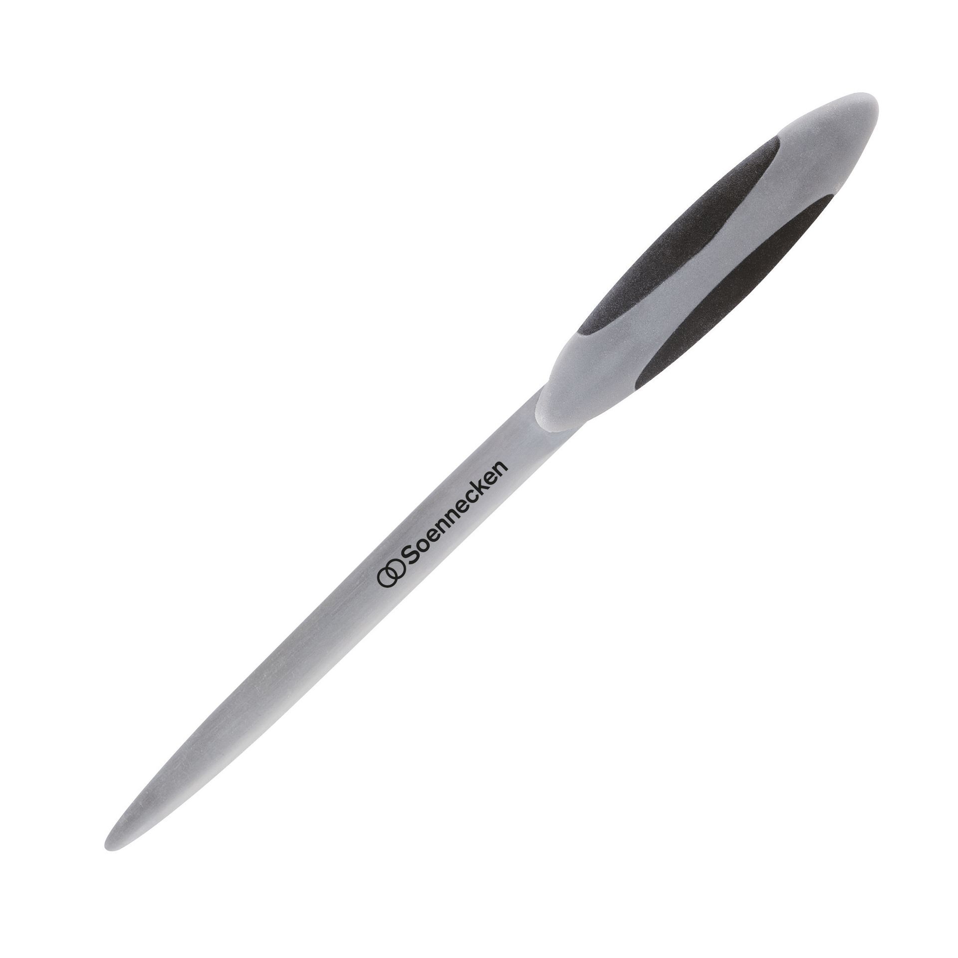 Brieföffner 23cm Softgriff schwarz/grau