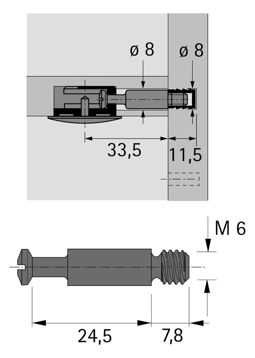 HETTICH Einschraubdübel DU 643