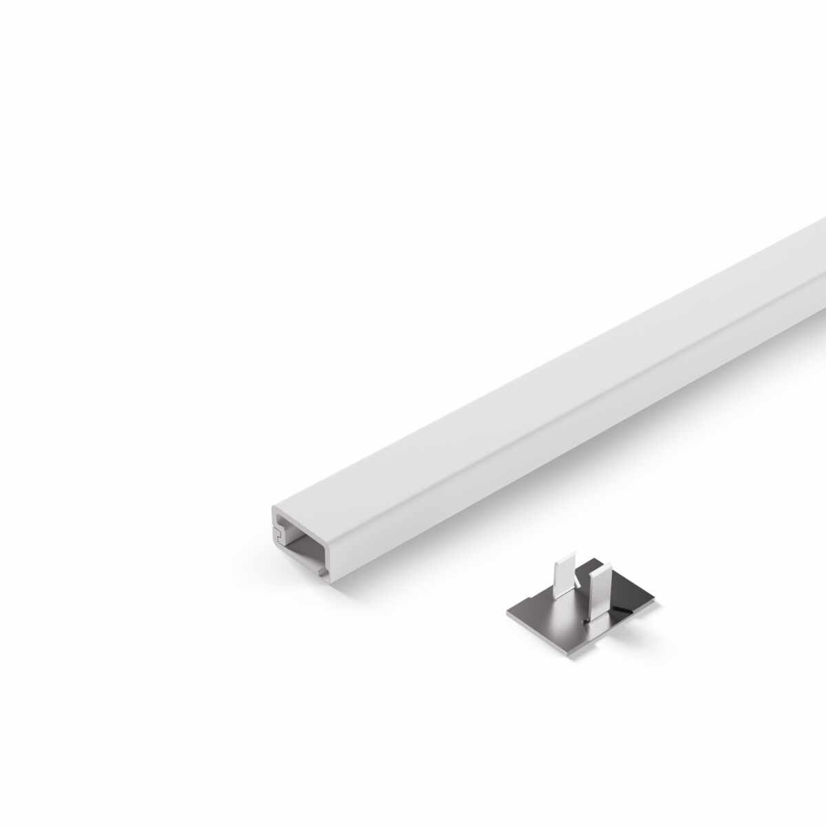 Mini-Kabelkanal mit Deckel weiss