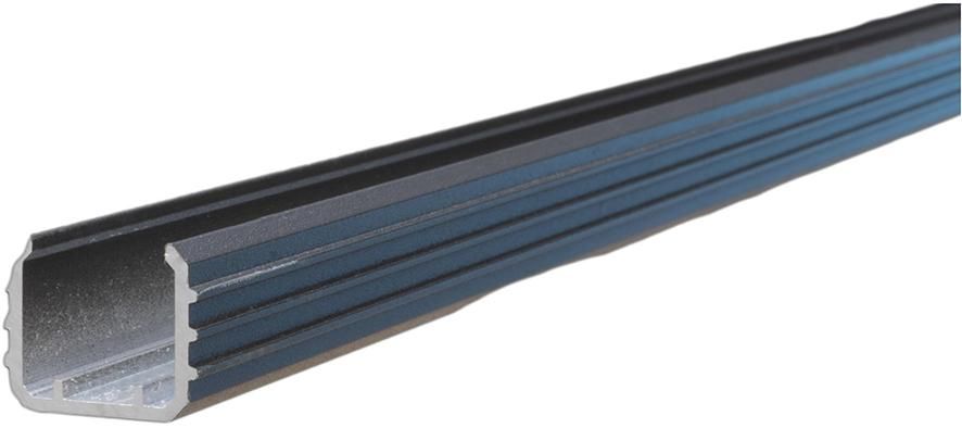 ELEGANT Adapterschiene 1820x18x20mm, Anthrazit zur Montage in Aluminium-Steckzaunpfosten