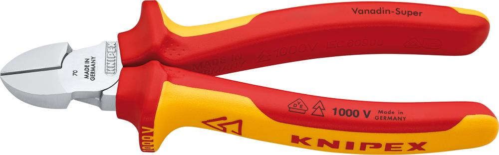 Seitenschneider VDE mit Mehrkomponenten-Griffen 180mm KNIPEX