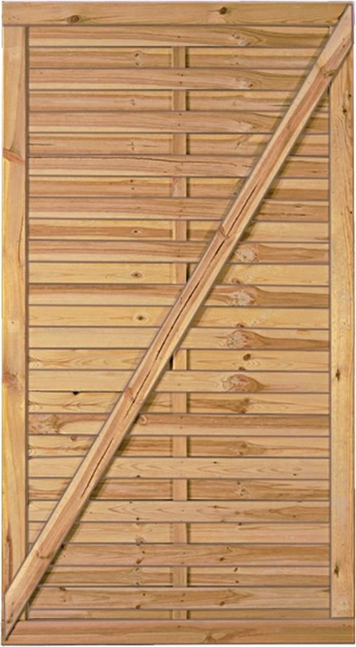 Tor für Lamellenzaun 100 x180 cm Rahmen 45/70 mm, ohne Beschlag