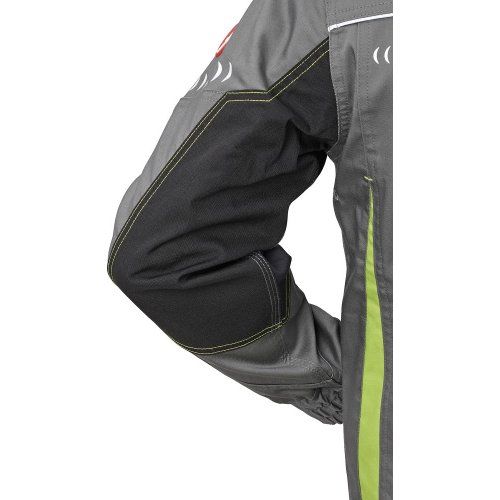 Jacke Flex grau/schwarz/lime Gr. S FORTIS
