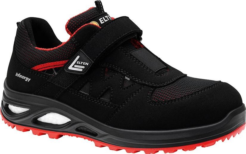 Damen-Sandale HANNAH XXTL black-red Easy ESD S1P, Gr.35 Elten