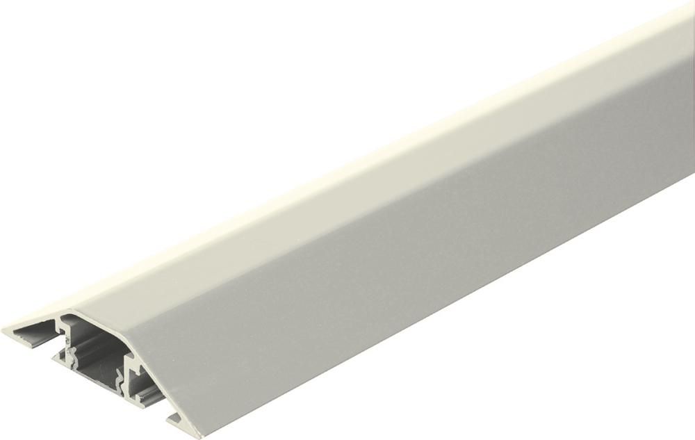 Kabelbrücke Aluminium B1500xT80xH20 mm 1 Kammer H16xB18 mm kieselgrau