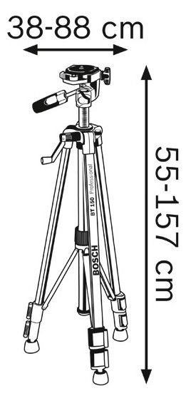 BOSCH Baustativ mit Kurbelbetrieb