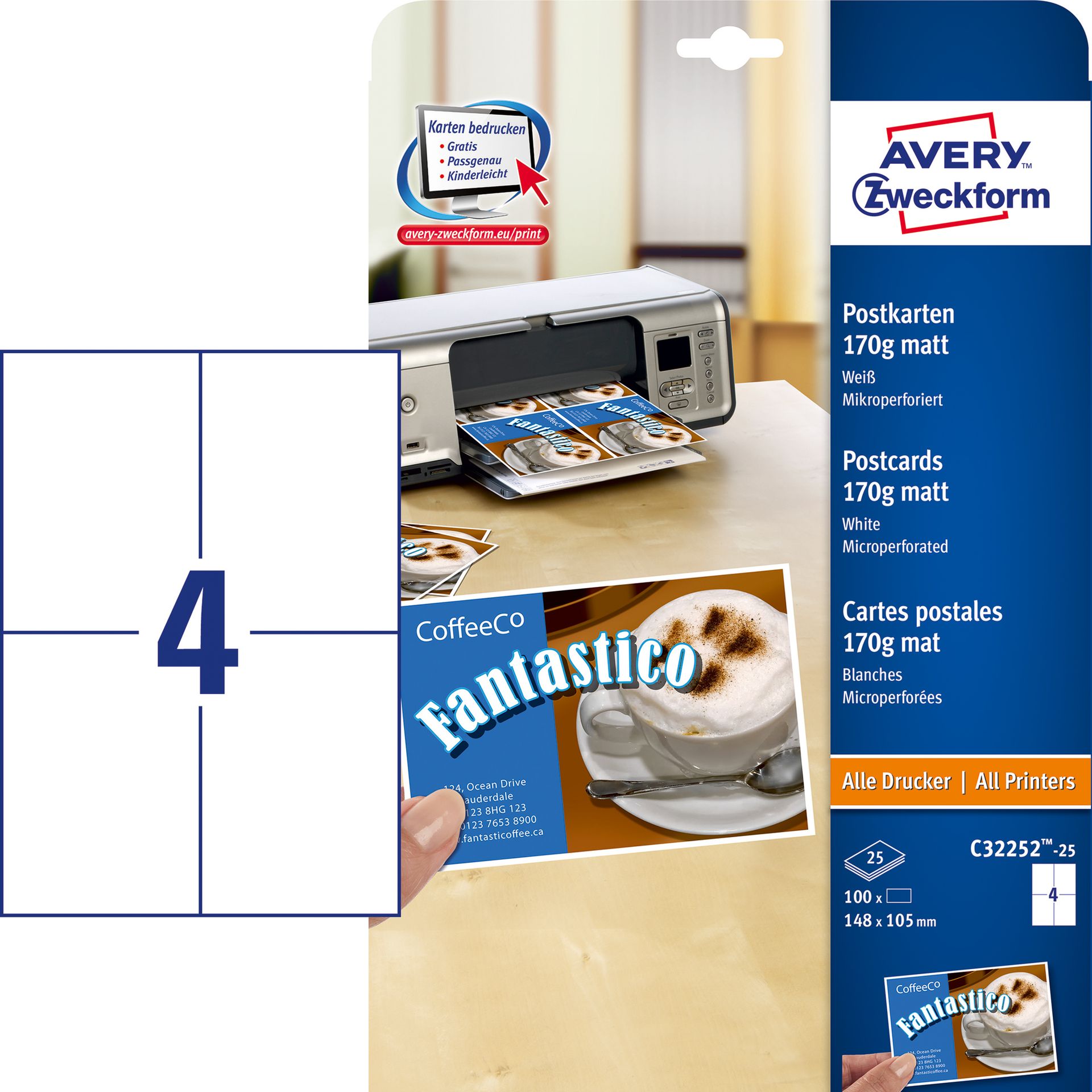 Postkarte 148x105mm 25St.