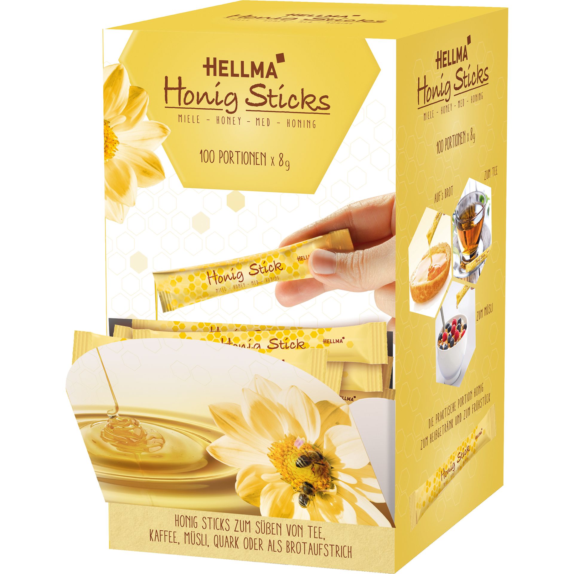 Honig-Sticks 100 St./Pack.
