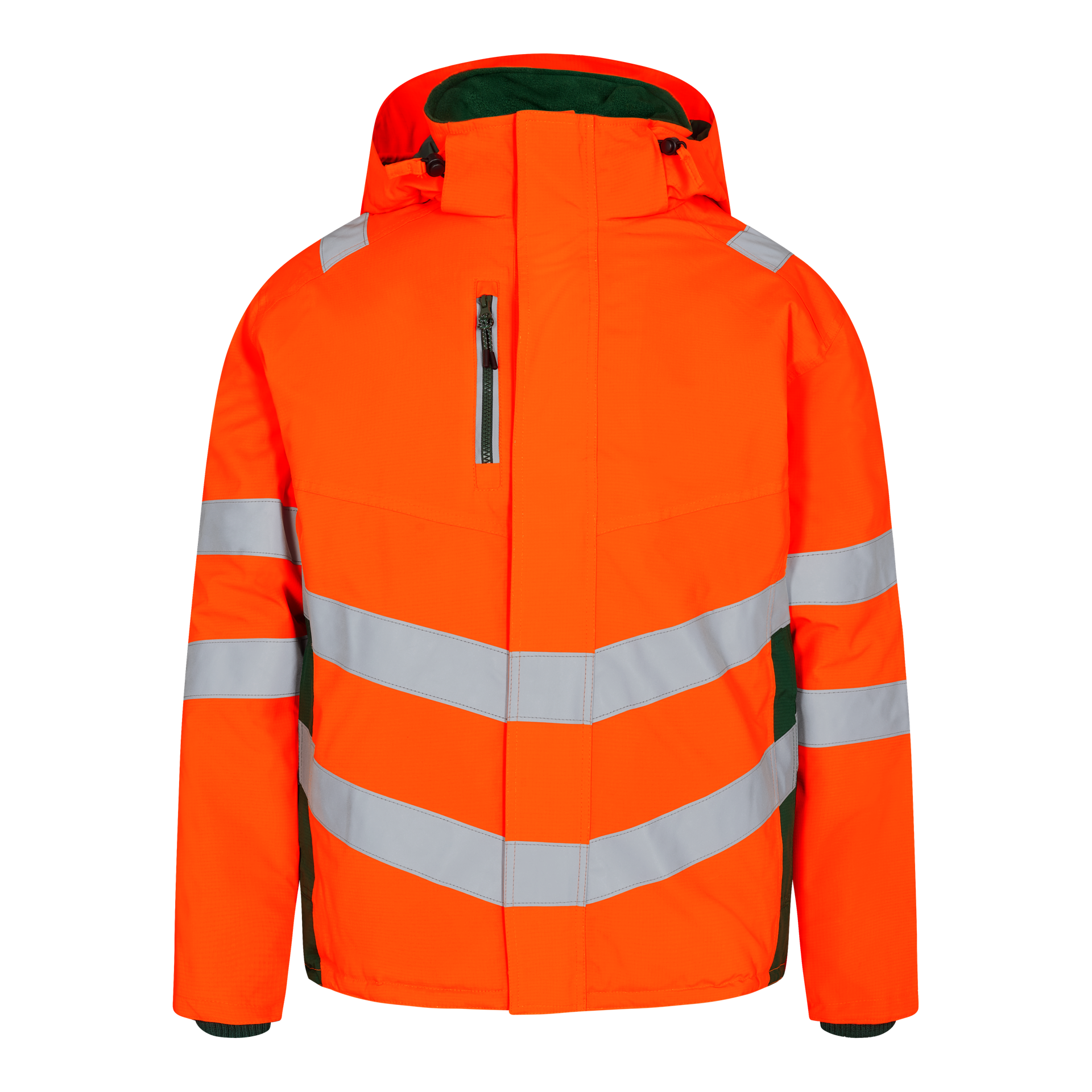 Safety Winterjacke Orange/Grün, Gr. 5XL