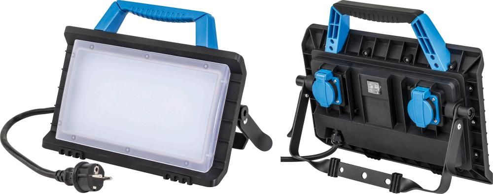 LED Strahler 45W, mobil Optiline, IP 54 2x SchukoDose IP54