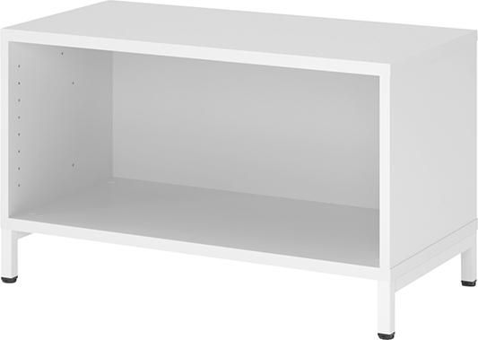 Regal FlexWall VFW18 B800xT400xH476 mm 1 OH m.Sockel weiß