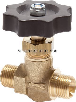 Kugel-Absperrventil, Messing,gerade, G 1/4", PN 40
