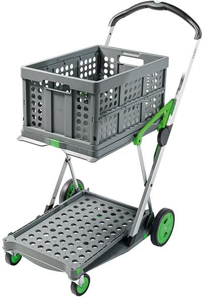 CLAX Trolley, grün Tragkraft: 60 KG Inklusive Klappbox Klappbar