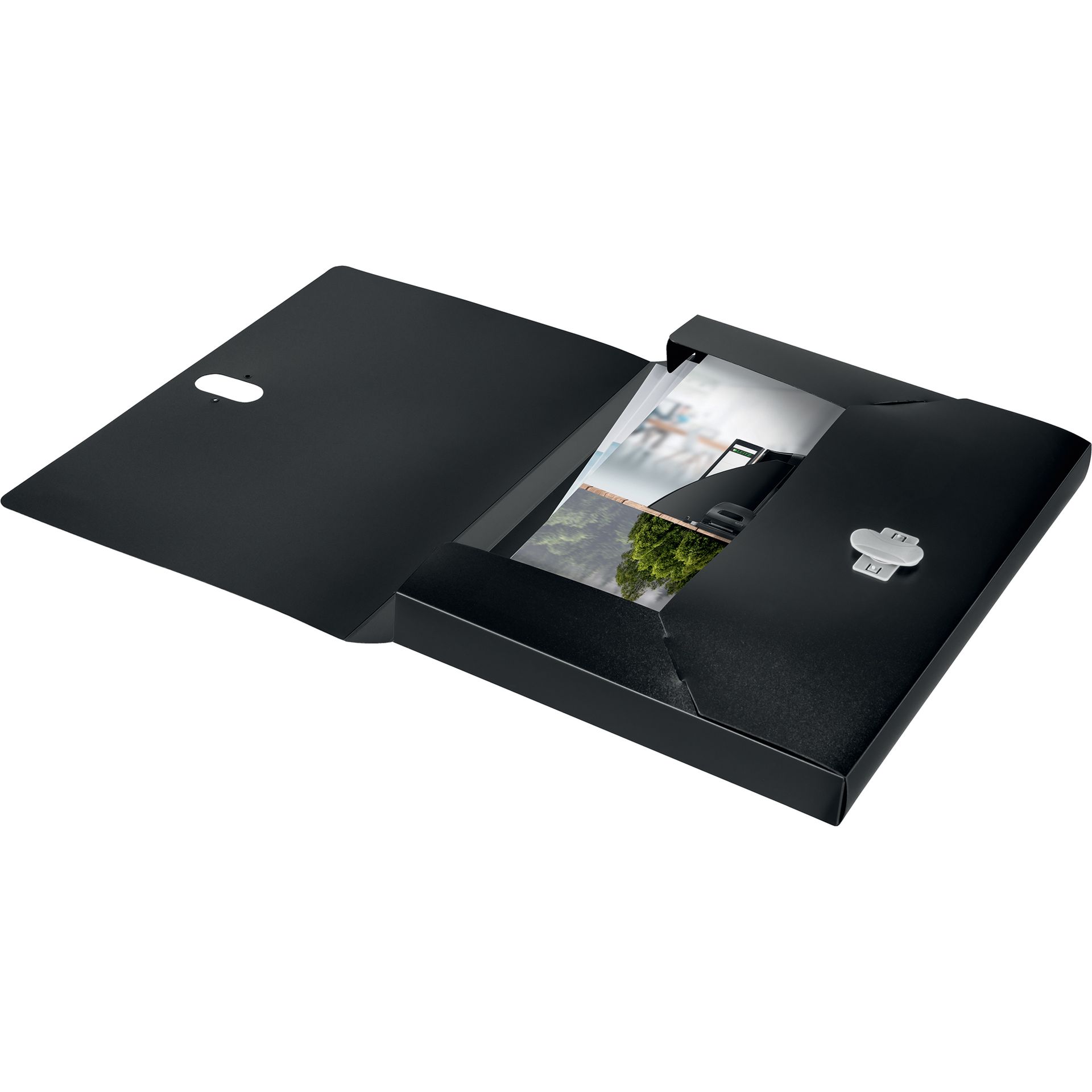 Ablagebox Recycle A4 PP schwarz