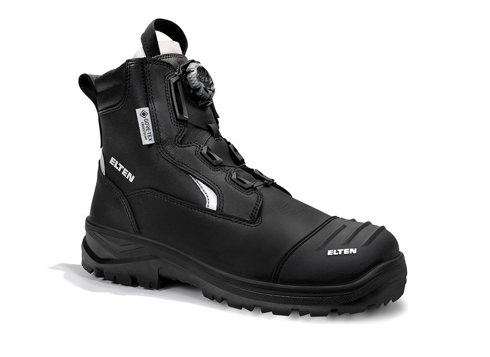 ELTEN Feuerwehrstiefel FRASER Pro BOA® HI3 Typ F1PA Stiefel (Mid) ESD, Schwarz, Gr. 39