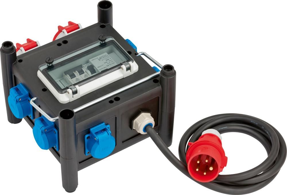 Kleinstromverteiler 16A H07RN-F5G2,5 2m CEE 2xCEE 400V + 5x230V Brennenstuhl