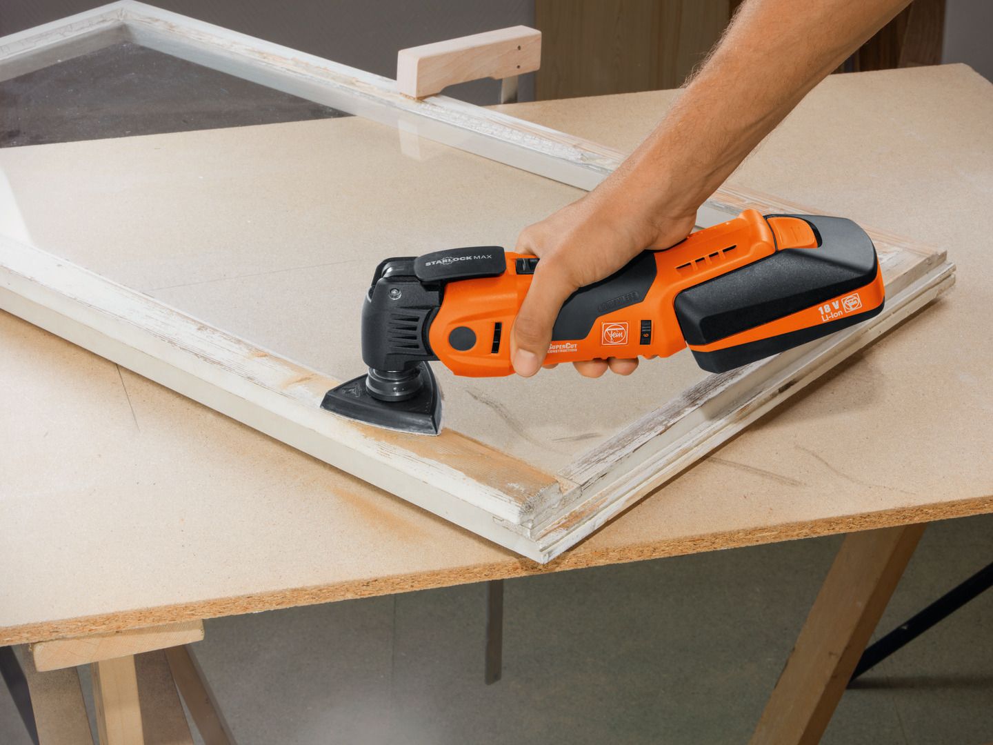 Schleifplatten-Set Dreieck, ungelocht Fein VE à 2 Stück Starlock