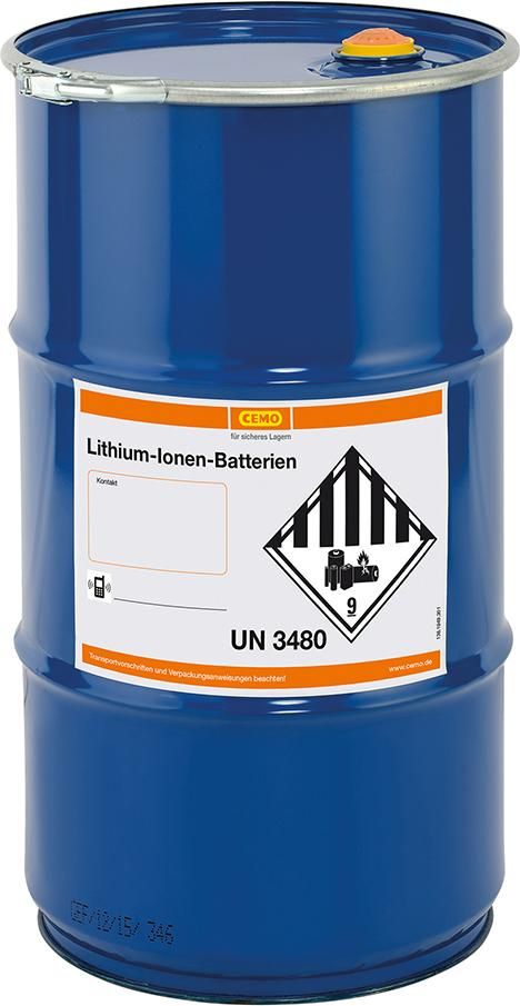 Akku-Sicherheitstonne D380xH660 mm 60 l
