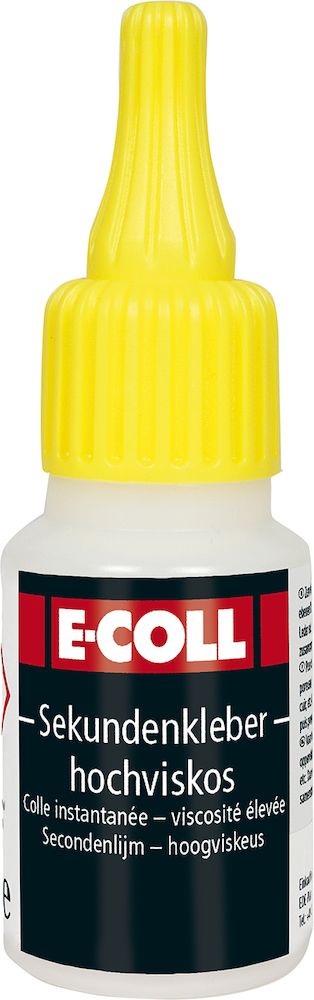 E-Coll Sekundenkleber Hochviskos, Flasche à 20g