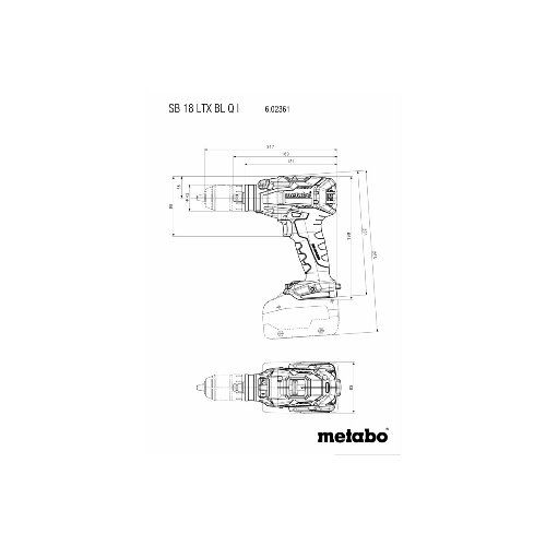 Akku Bohrschrauber solo SB 18 LTX BL Q I Metabo ohne Akku ohne Ladegerät metaBOX