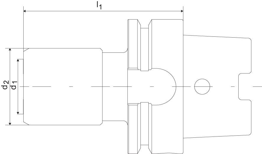Gewindeschnellwechsel- Futter HSK-A63 M3-12 FORMAT