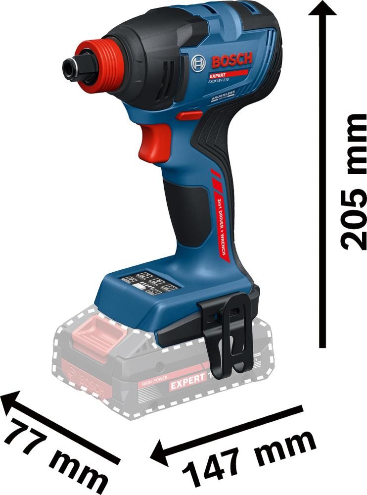 Akku-EXPERT-Schlagschr. EXDX18V-210 ohne Akku ohne Ladegerät L-Boxx
