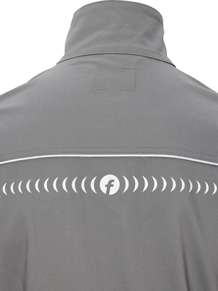 Jacke Flex grau/schwarz/lime Gr. S FORTIS