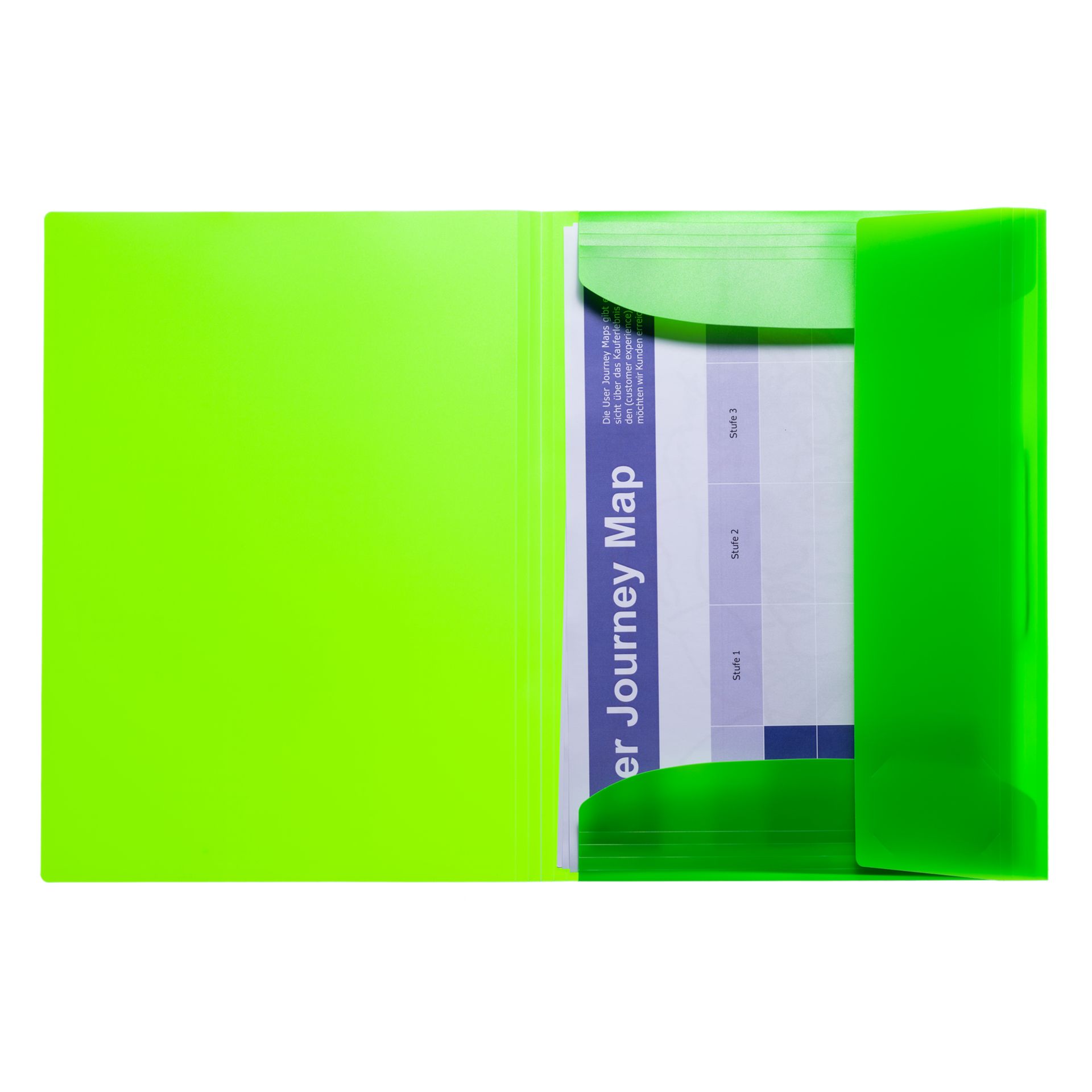 Sammelmappe A3 PP neon grün