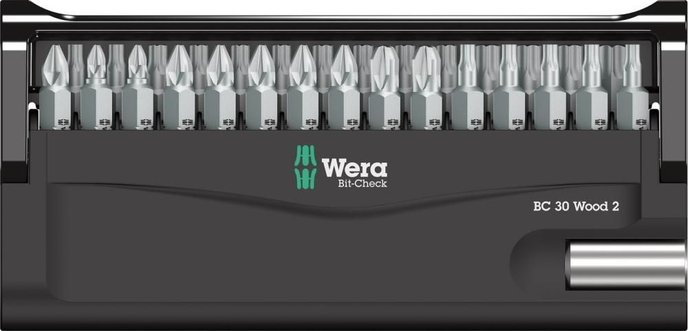 Bit-Satz Bit-Check 30 Wood 2 Wera