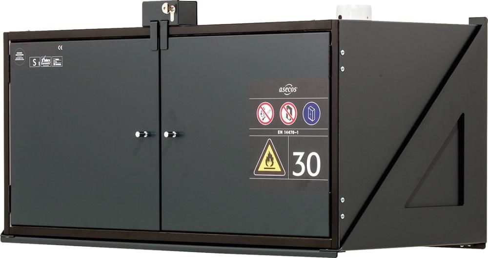 Hängeschrank Typ30 RAL 7016, mit Schloss