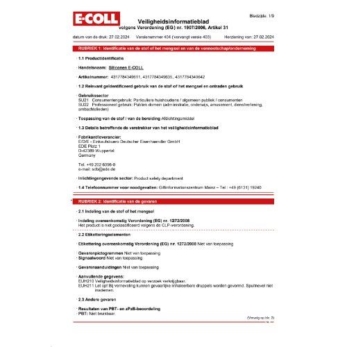 Silikon-Dichtungsmasse 310ml grau E-COLL