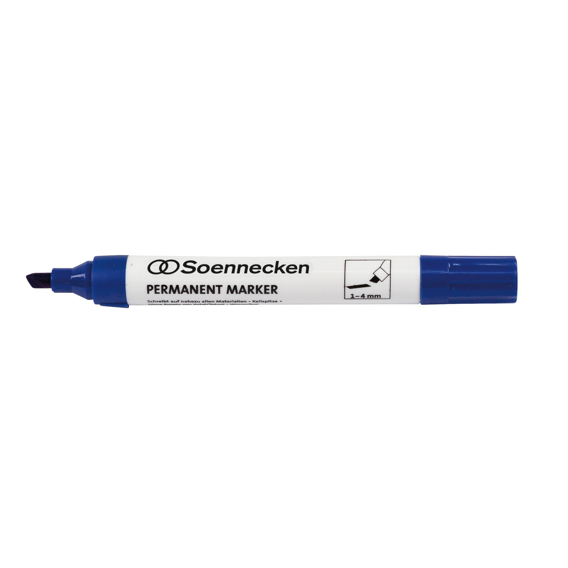 Permanentmarker 1-4mm Keilspitze blau