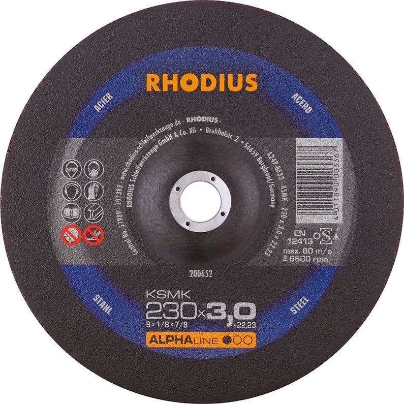 Trennscheibe KSMK 230 x 3,0 mm gekr. Rhodius