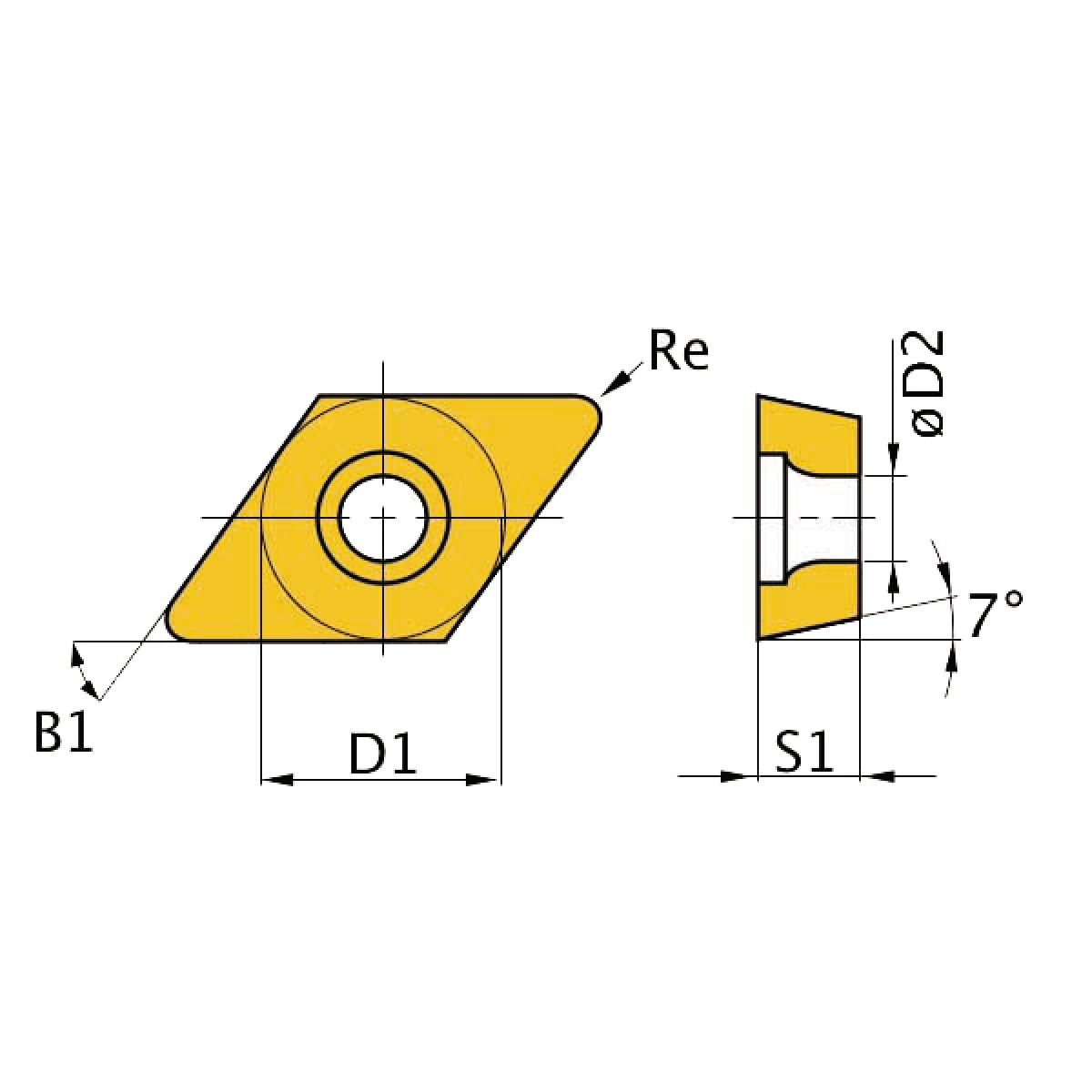 HM-Ersatzwendeplatten  Optimum ISO DCMT11T304