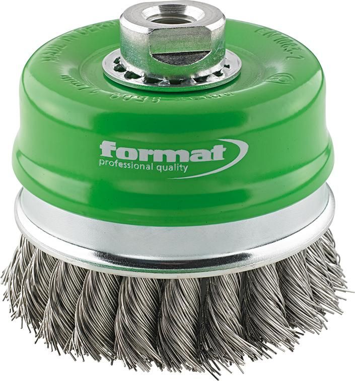 Topfbürste Inox M14 gezopft 80x0,5mm FORMAT