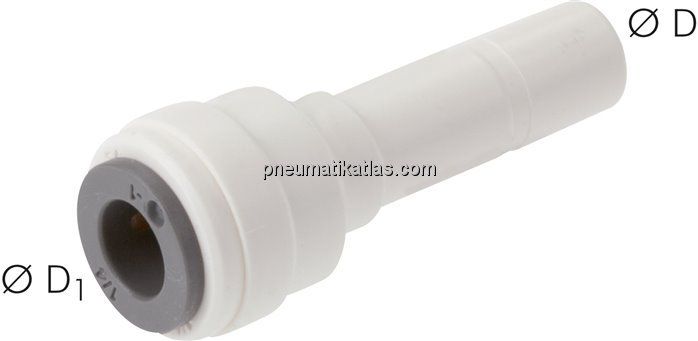 Reduzierung Stecknippel 6 x Schlauch 4, IQS-LE (EPDM-Dichtung)