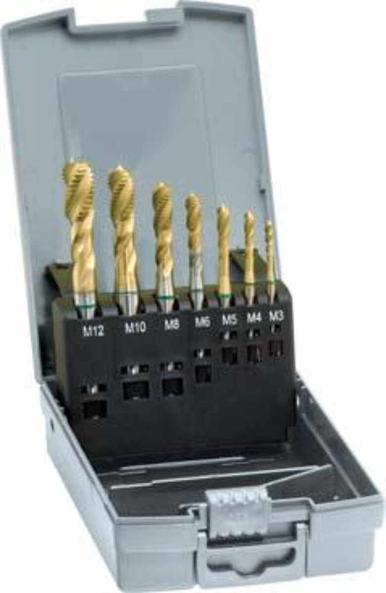 Maschinengewindebohrer- Set DIN371/376 HSSE TiN Form C M3-M12 GÜHRING