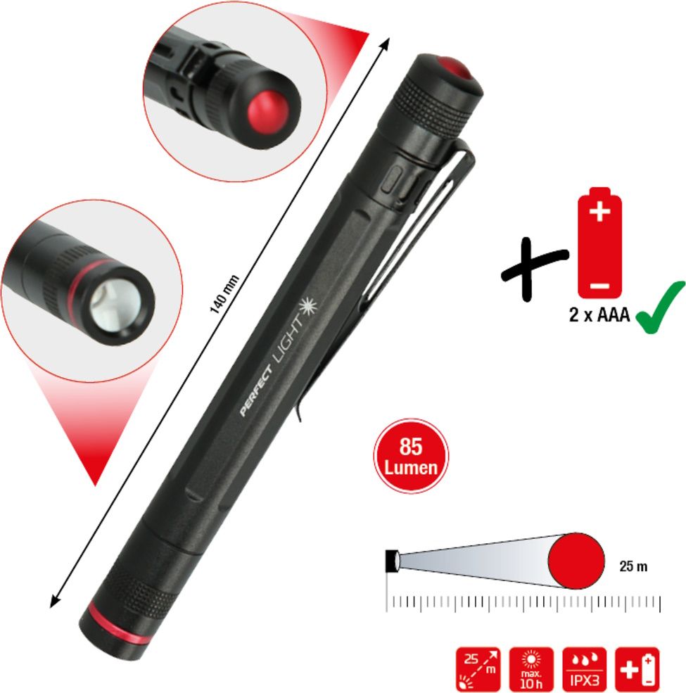KS-TOOLS perfectLight LED-Taschenlampe