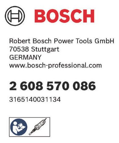 BOSCH Spannzange mit Spannmutter