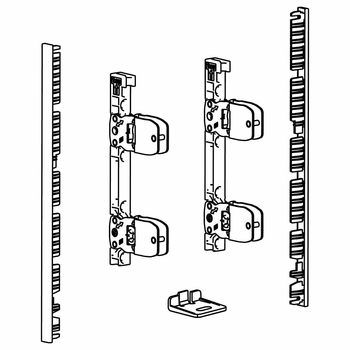 AvanTech YOU Verbinderset für Innenfront SI 187mm